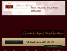 Tablet Screenshot of executivecottages.com.au